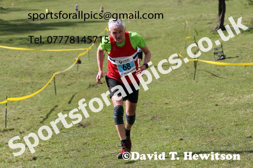 Masters men 2021 NECAA Cross Country Relays, Thornley Farm, Peterlee, Saturday, April 10th. Photo: David T. Hewitson/Sports for All Pics